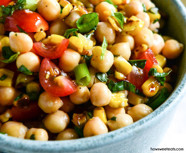 Salade de pois chiches simple